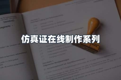 仿真证在线制作